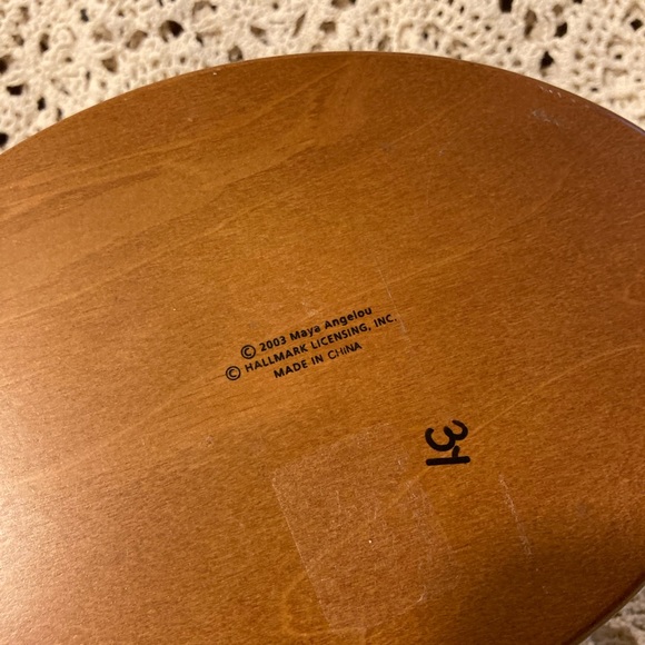 Vintage Hallmark Maya Angelou Quote Candle Tea Light Holder with Electric Candle - Picture 10 of 12